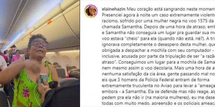 Mulher é retirada de aeronave e passageiros denunciam racismo em voo da Gol