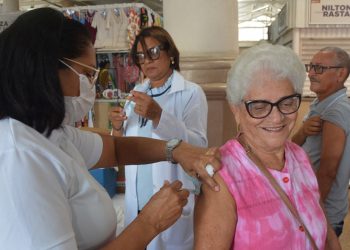 Aplicação da vacina bivalente no Mercado de Arte esta semana