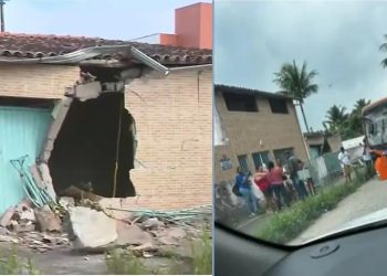 Ônibus invade casa após motorista ter queda de pressão em Feira de Santana