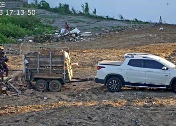 Câmeras flagram 60 veículos praticando descarte irregular em três meses