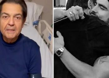 Faustão tranquiliza fãs e grava vídeo, recebe homenagem de artistas e internautas reclamam de susto causado por Caio Castro