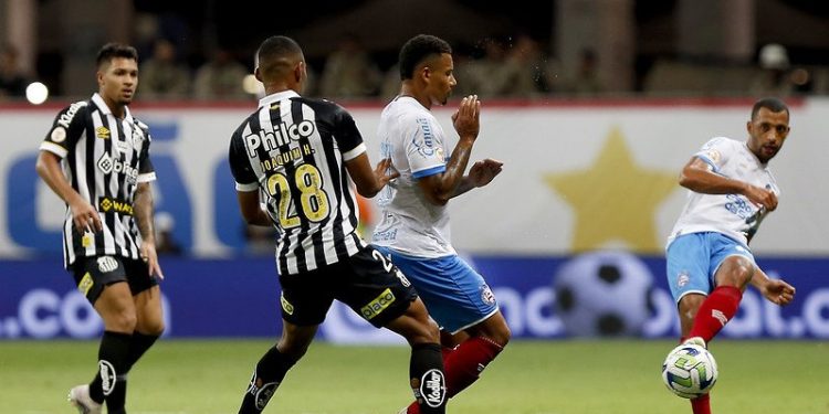 Bahia perde de virada para o Santos na Arena Fonte Nova
