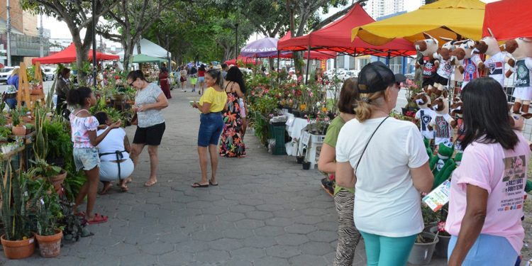 Número expressivo de expositores marca presença na feira de artes e antiguidades
