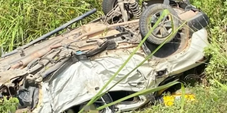 Dois adultos morrem e duas crianças ficam feridas após acidente em São Gonçalo dos Campos