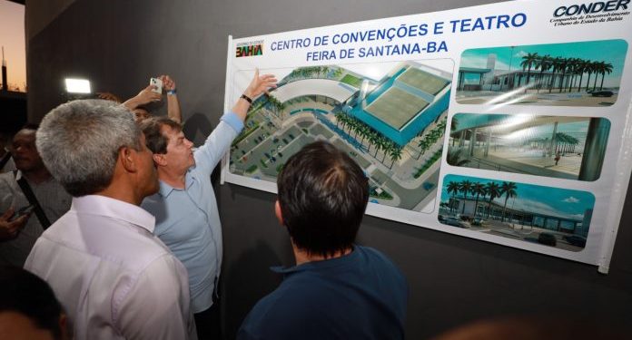 Obras do novo centro de convenções e teatro de Feira de Santana são iniciadas