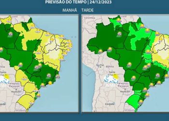 Noite de Natal pode ser chuvosa na maior parte do país