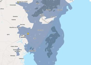 Inmet divulga alerta de perigo para chuvas intensas em cidades baianas; temporais atingem estado