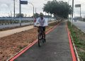 Ciclovia na avenida Noide Cerqueira recebe sinalização