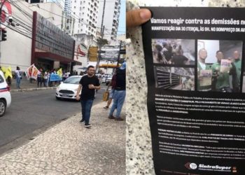 Trabalhadores protestam contra quatro mil demissões nas lojas Carrefour da Bahia