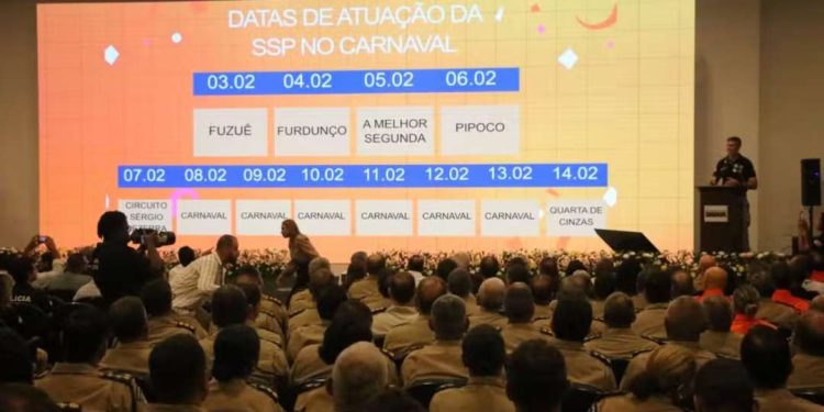 Cerca de 37 mil profissionais vão atuar na segurança pública do Carnaval da BA