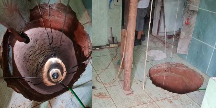 Em busca de ‘tesouro’, idoso cava buraco de 40 metros dentro de casa, escorrega e morre