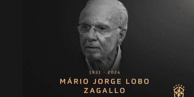 Corpo de Zagallo é velado na sede da CBF neste domingo