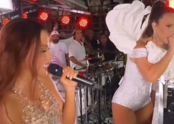 Anitta e Ivete Sangalo colocam a Praça Castro Alves para ferver