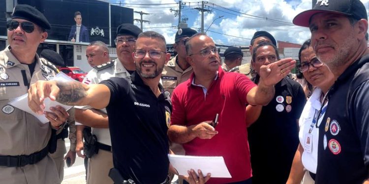 Representantes da segurança pública visitam o circuito da Micareta de Feira