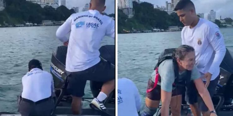 Sete pessoas são resgatadas à deriva na Baía de Todos-os-Santos