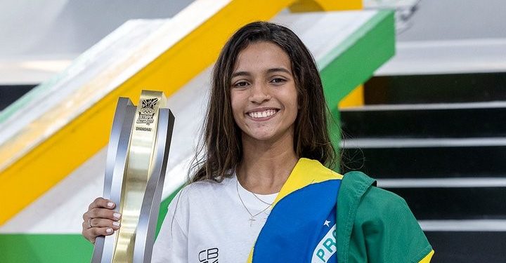 Rayssa Leal vence etapa da China do Pré-Olímpico de skate street