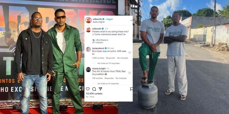 Will Smith compartilha vídeo de sósia baiano que imita astro hollywoodiano