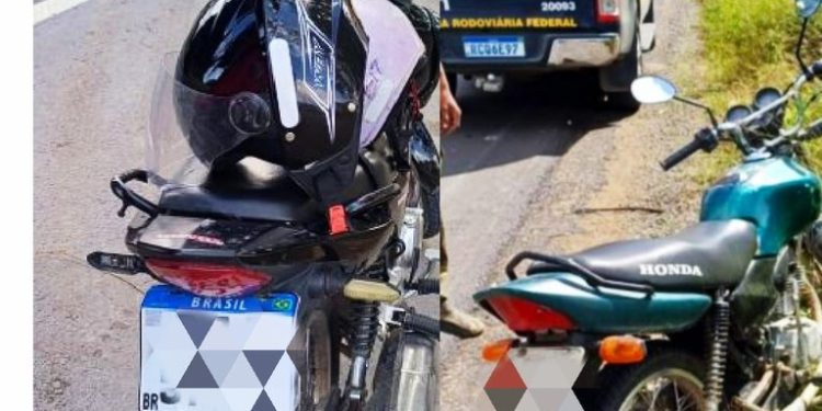 Motocicletas irregulares são apreendidas pela PRF em Feira de Santana