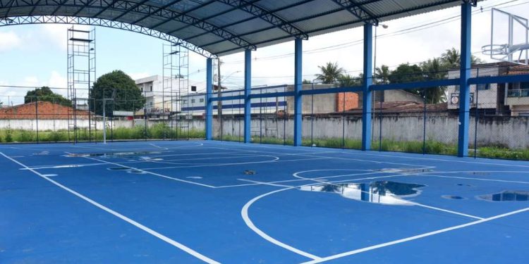 Quadras esportivas das Estações Cidadania-Cultura estão sendo reformadas