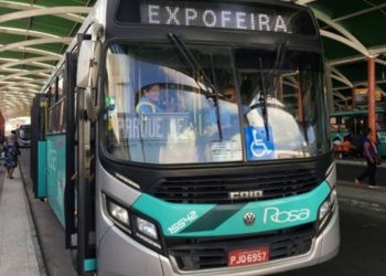 Vinte ônibus reforçam transporte público para a Expofeira 2024
