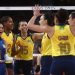 Brasil vence República Dominicana e vai à semifinal no vôlei feminino