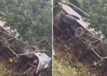 Ônibus cai de ribanceira e deixa quatro mortos na Bahia