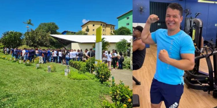 Corpo de PM executado por colega em bar é enterrado sob forte comoção