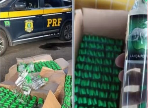 PRF apreende 600 tubos de lança-perfume com adolescente na Bahia