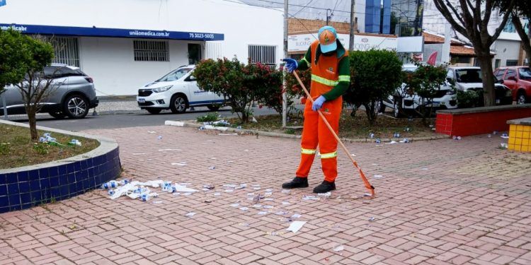 SESP intensifica limpeza em Feira de Santana após eleições