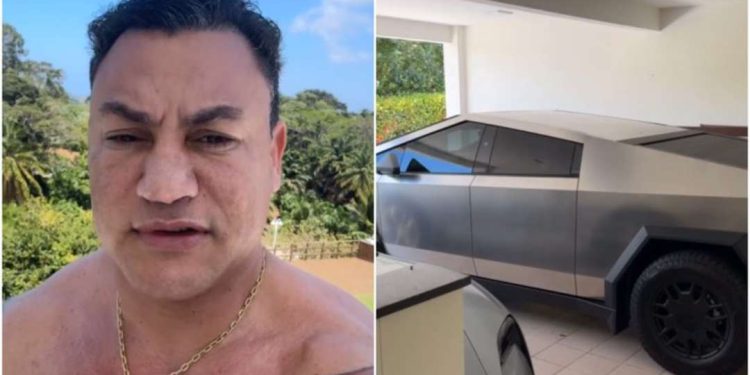 Popó ostenta único Tesla Cybertruck da Bahia; carro é avaliado em R$ 1,5 milhão