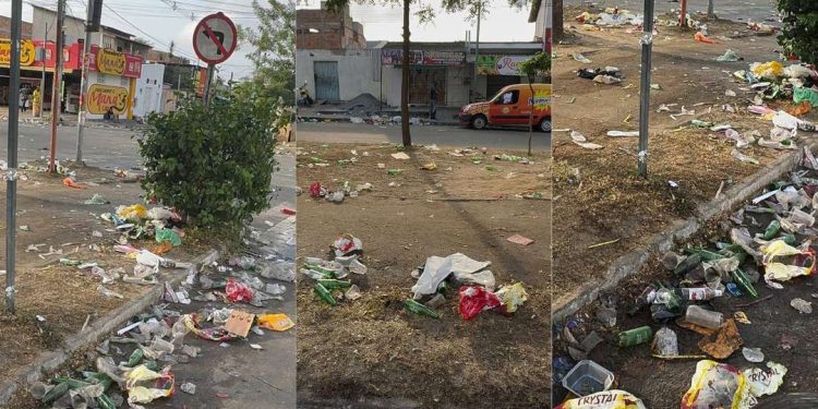 Operação de limpeza é deflagrada pela Prefeitura de Feira após show na Mangabeira