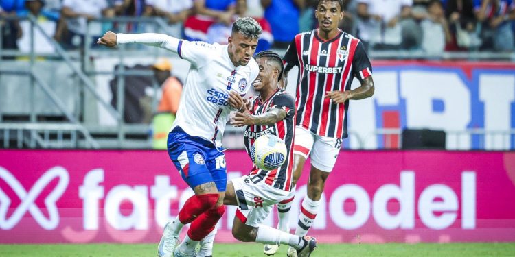 Bahia é goleado pelo São Paulo na Fonte Nova com falha de Marcos Felipe