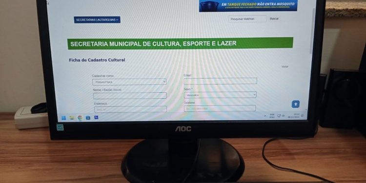 Ficha de cadastro cultural é disponibilizada no site da Prefeitura de Feira