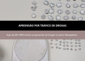 Polícia Militar realiza prisão por tráfico de entorpecentes, no bairro Campo do Gado Novo