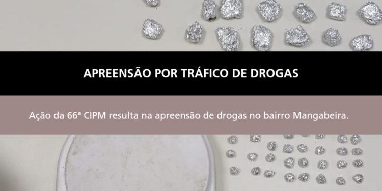 Polícia Militar realiza prisão por tráfico de entorpecentes, no bairro Campo do Gado Novo