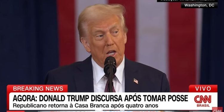 Trump reitera combate à imigração ilegal e fala em “era de ouro”