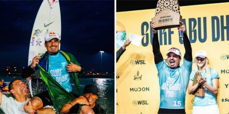 Ítalo Ferreira conquista título inédito em piscina de ondas