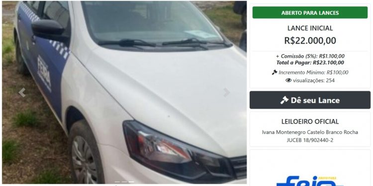 Prefeitura de Feira realiza leilão de bens inservíveis com 44 lotes à venda