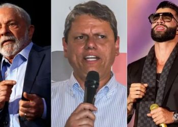 Pesquisa mostra Lula à frente de Tarcísio e Gusttavo Lima na disputa pela Presidência em 2026