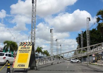 Micareta de Feira 2025: montagem de camarotes no Circuito Maneca Ferreira já começou