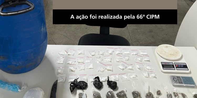 Ação policial no Novo Horizonte: 66ª CIPM apreende drogas e frustra tráfico em Feira de Santana