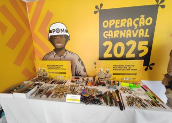 Em 5 dias de carnaval, PM impede entrada de mais de 4 mil objetos proibidos