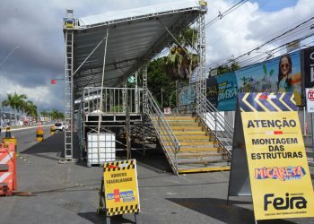 Feira se prepara para a Micareta: Estrutura dos camarotes começam a tomar forma