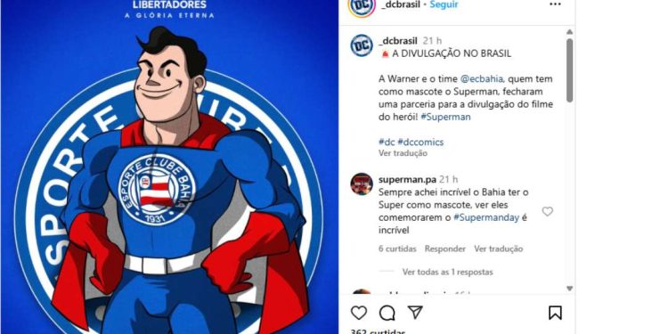 Bahia e Warner Bros. se unem para lançamento do novo filme do Superman