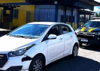Homem é preso com carro roubado e placas clonadas na BR-101, em Feira de Santana