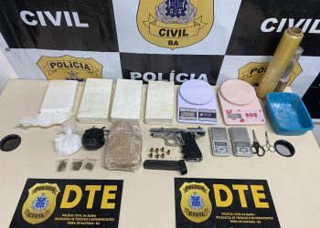 Polícia Civil prende homem por tráfico de drogas e posse ilegal de arma em Feira de Santana