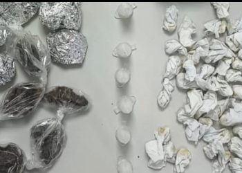 Polícia Militar apreende drogas e simulacro de arma de fogo no bairro Mangabeira em Feira de Santana