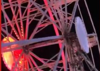 Criança cai de roda gigante durante festa de São João em Ipirá