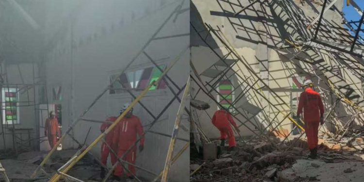 Teto de igreja desaba na Bahia e deixa 14 feridos durante obra de requalificação