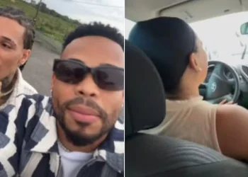 Cristian Bell e Theuzinho pegam carona com fã após carro ser apreendido por dívida de IPVA na Bahia